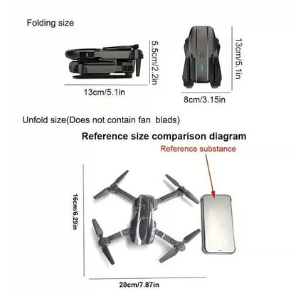RC Pro Drone With 4K HD Camera WiFi FPV Foldable Quadcopter DailySale