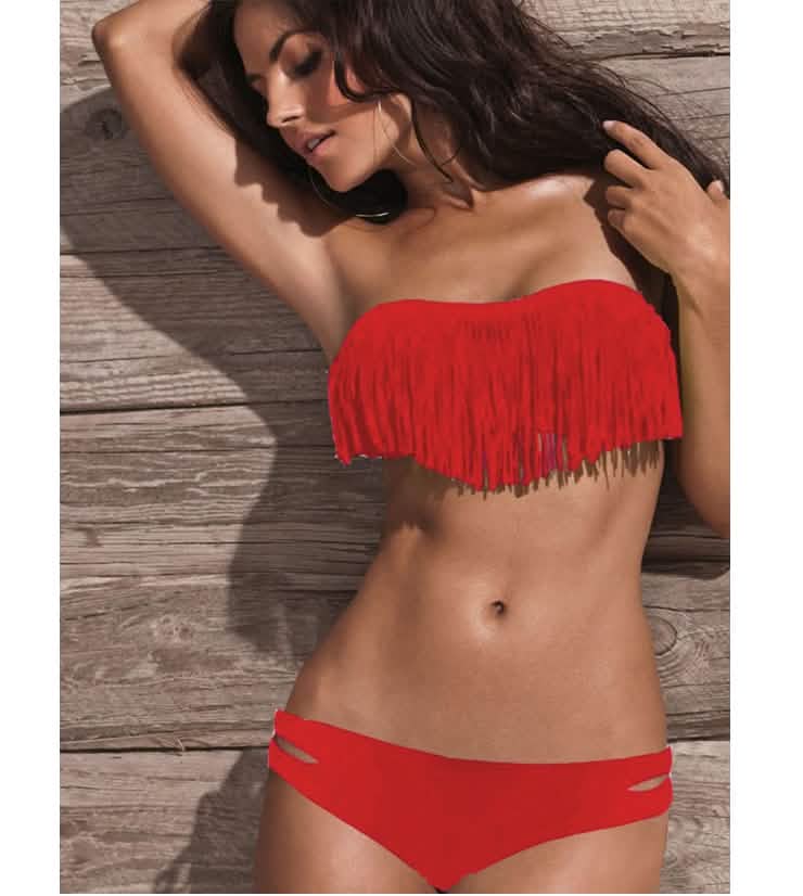 2-Piece: Fashion Fringe Bikini Swimwear DailySale