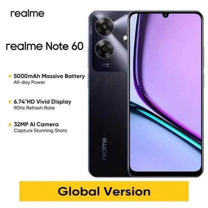Realme Note 60 Unlocked Smartphone, 6GB RAM + 128GB Storage, Android 14 DailySale