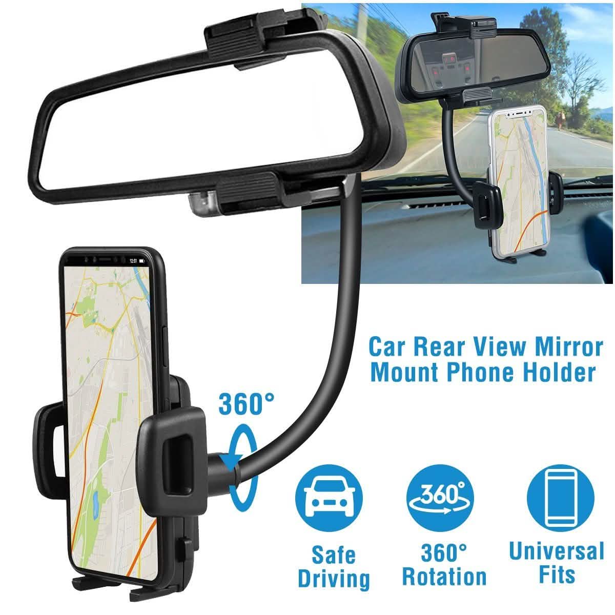 Rear View Mirror Car Mount Holder DailySale