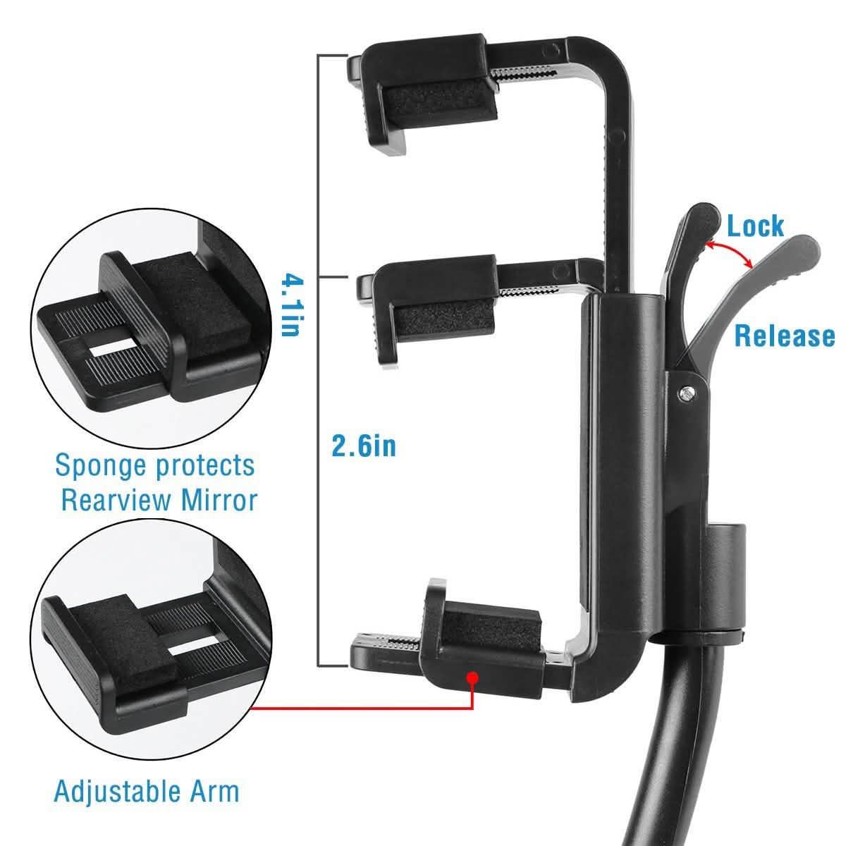 Rear View Mirror Car Mount Holder DailySale