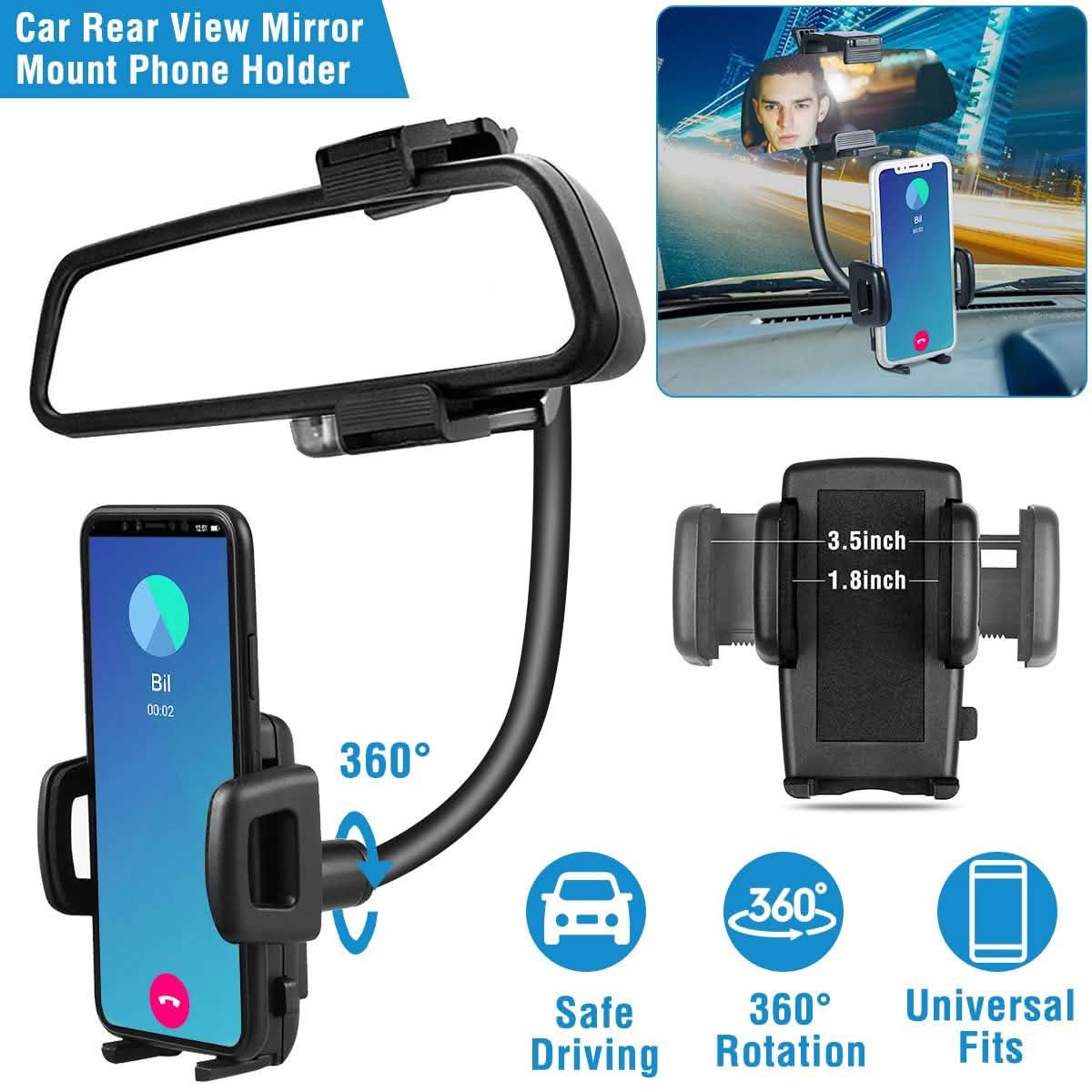 Rear View Mirror Car Mount Holder DailySale