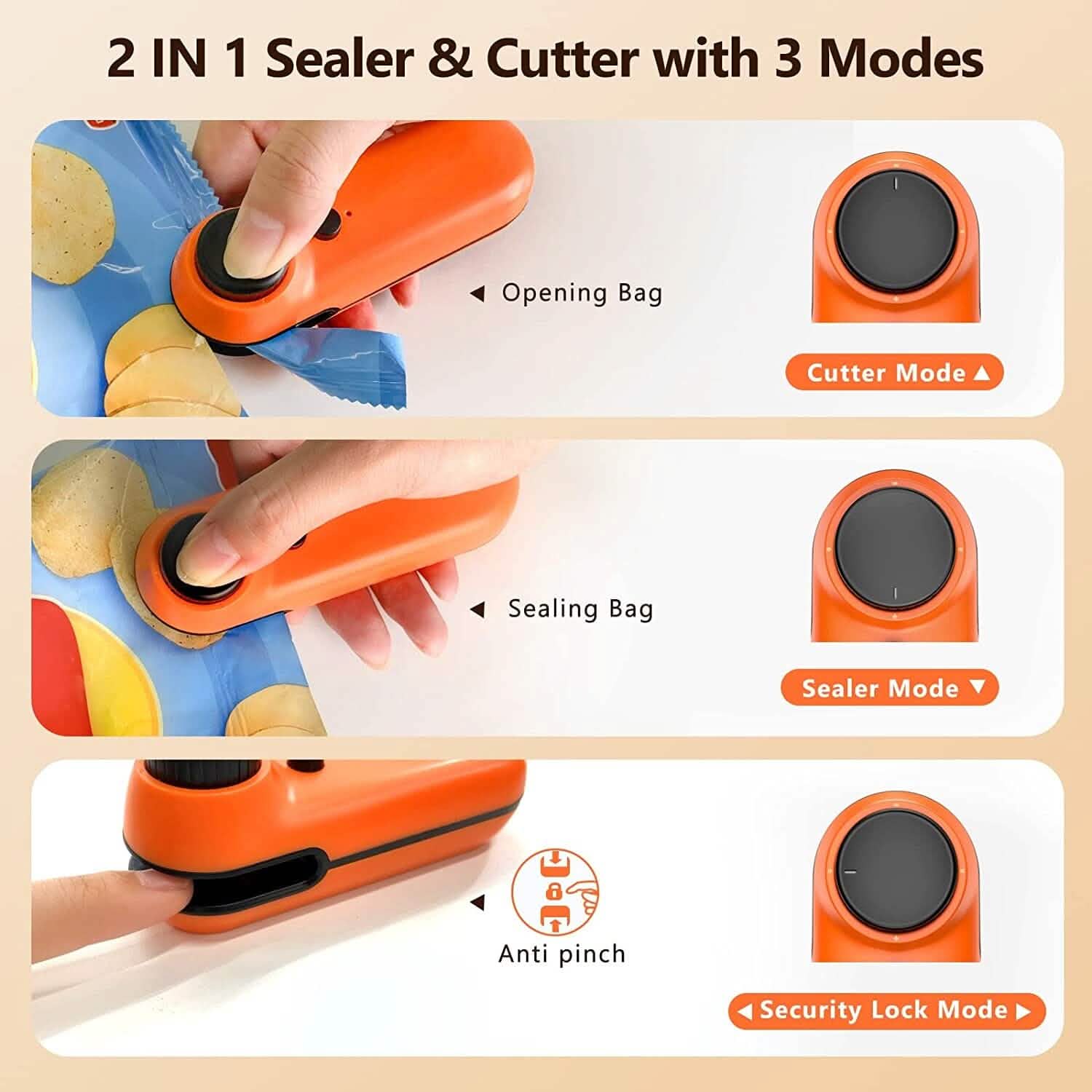 Rechargeable 2-in-1 Bag Mini Heat Sealer DailySale
