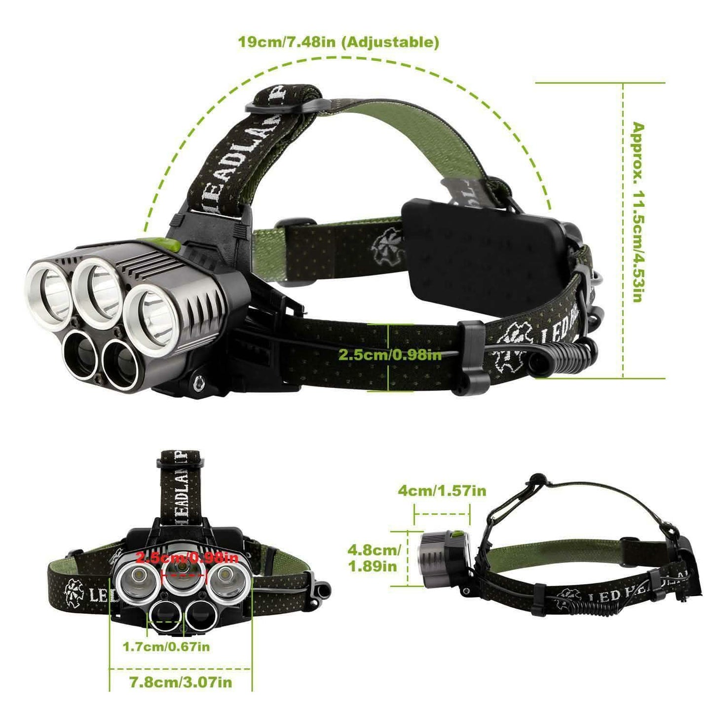 Rechargeable 6 Modes Headlamp 20000 Lumen DailySale
