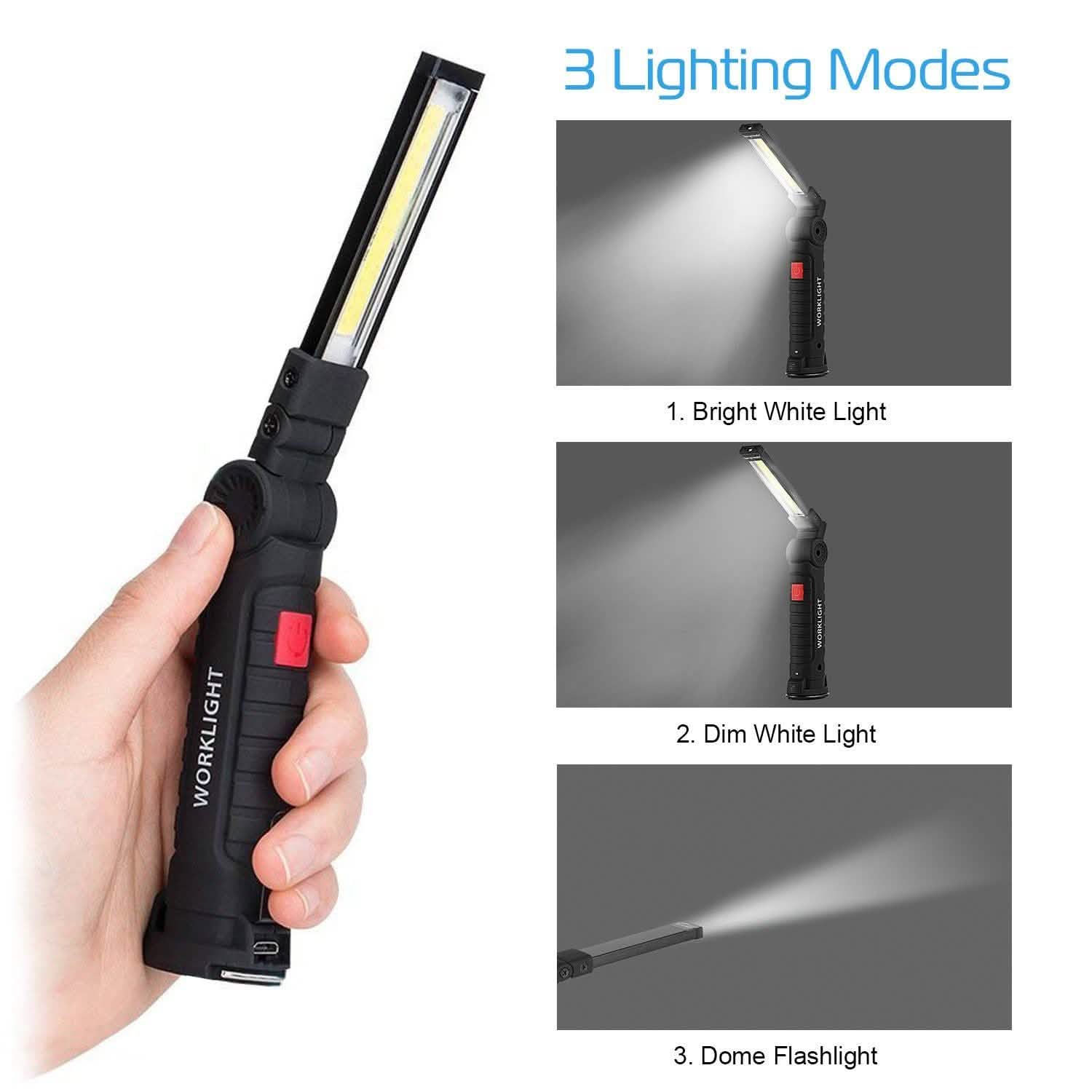 Rechargeable COB LED Slim Work Folding Light DailySale