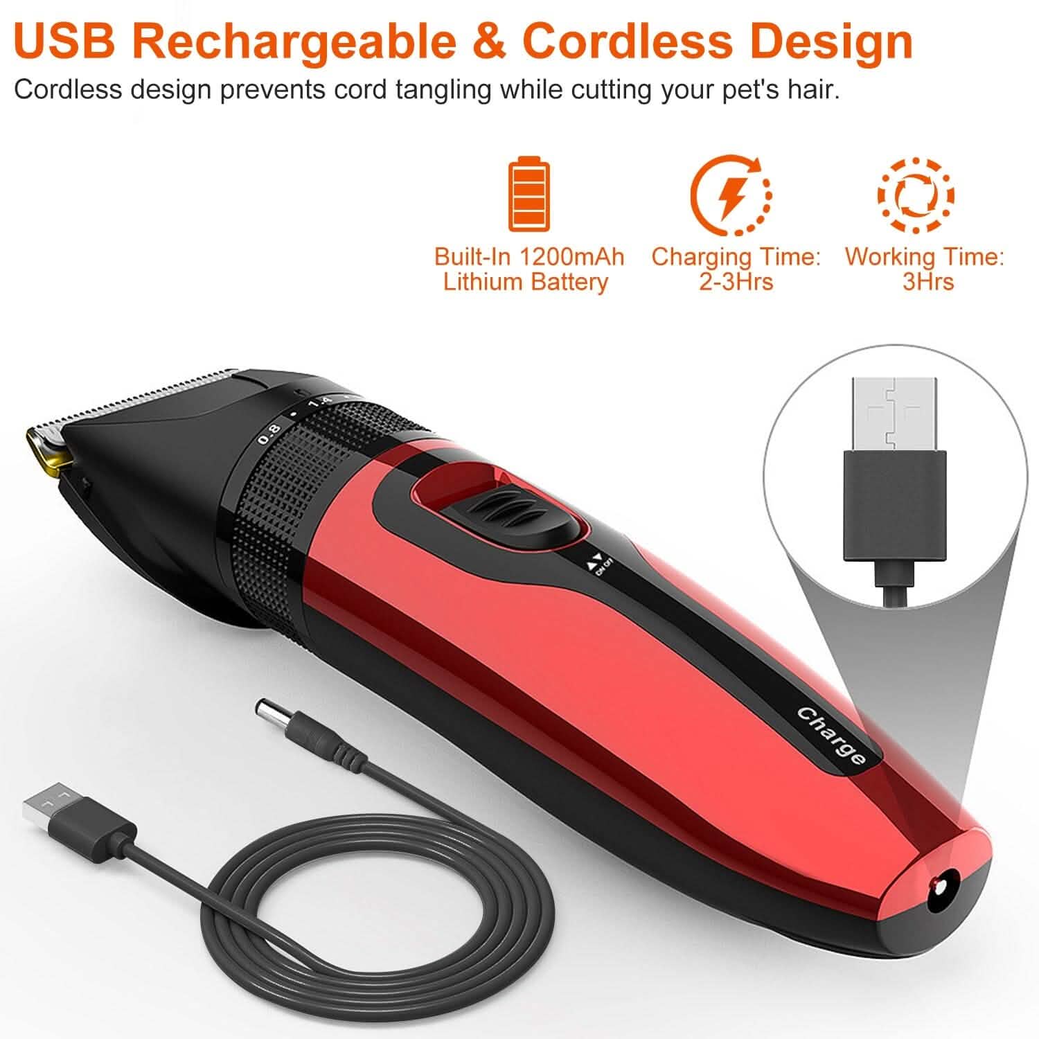 Rechargeable Cordless Pet Grooming Kit DailySale