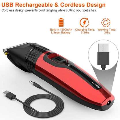 Rechargeable Cordless Pet Grooming Kit DailySale