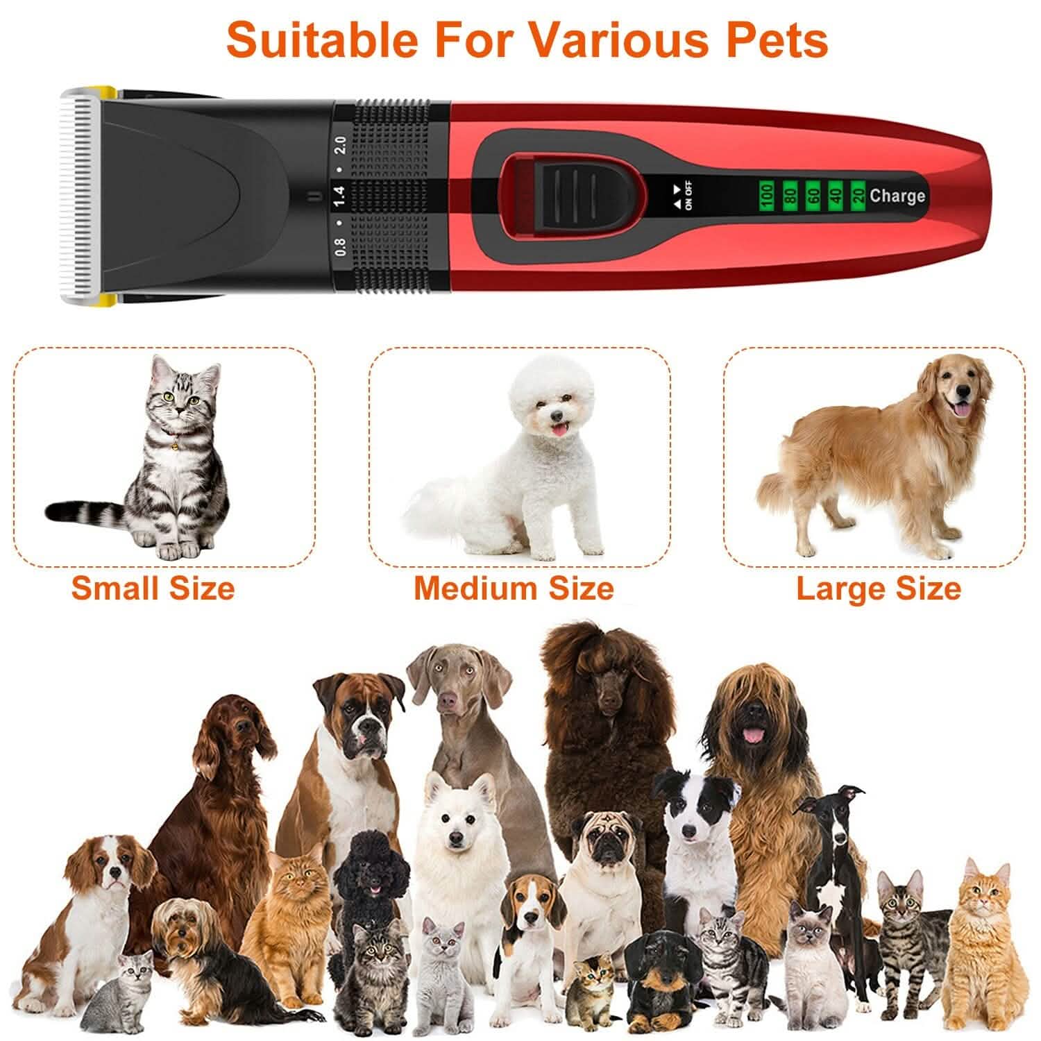 Rechargeable Cordless Pet Grooming Kit DailySale
