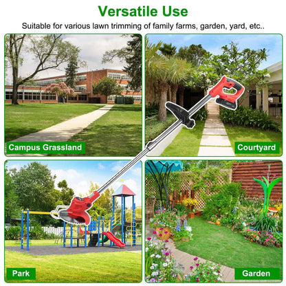 Rechargeable Electric Cordless Grass Trimmer with Alloy Saw Blade DailySale