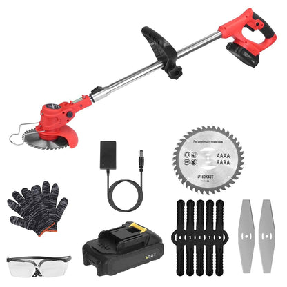 Rechargeable Electric Cordless Grass Trimmer with Alloy Saw Blade DailySale