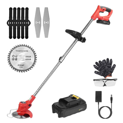 Rechargeable Electric Cordless Grass Trimmer with Alloy Saw Blade DailySale
