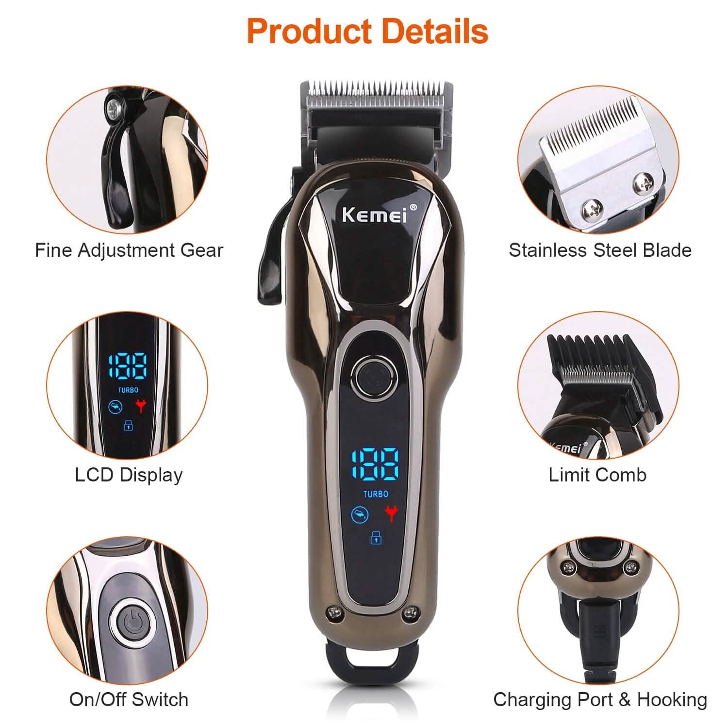 Rechargeable Electric Hair Clipper DailySale