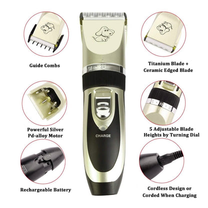 Rechargeable Electric Pet Hair Clipper DailySale
