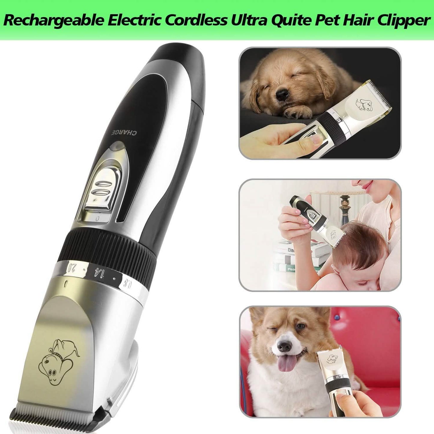 Rechargeable Electric Pet Hair Clipper DailySale