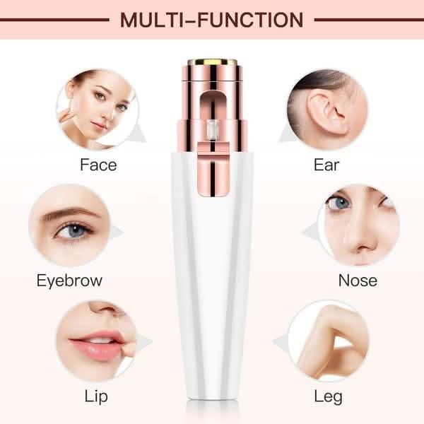 Rechargeable Facial Hair Remover and Eyebrow Trimmer DailySale