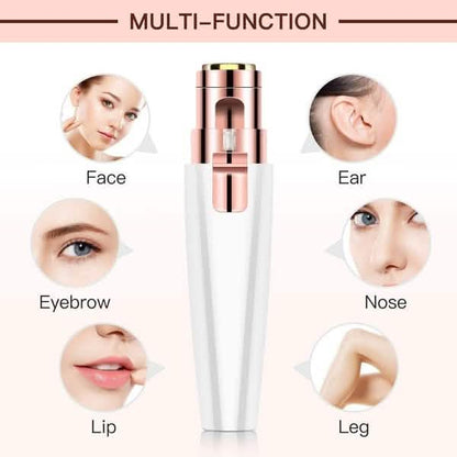 Rechargeable Facial Hair Remover and Eyebrow Trimmer DailySale