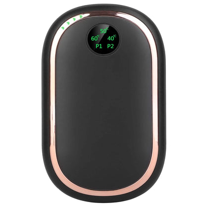 Rechargeable Hand Heater Pocket Warmer Power Bank with Digital Display DailySale