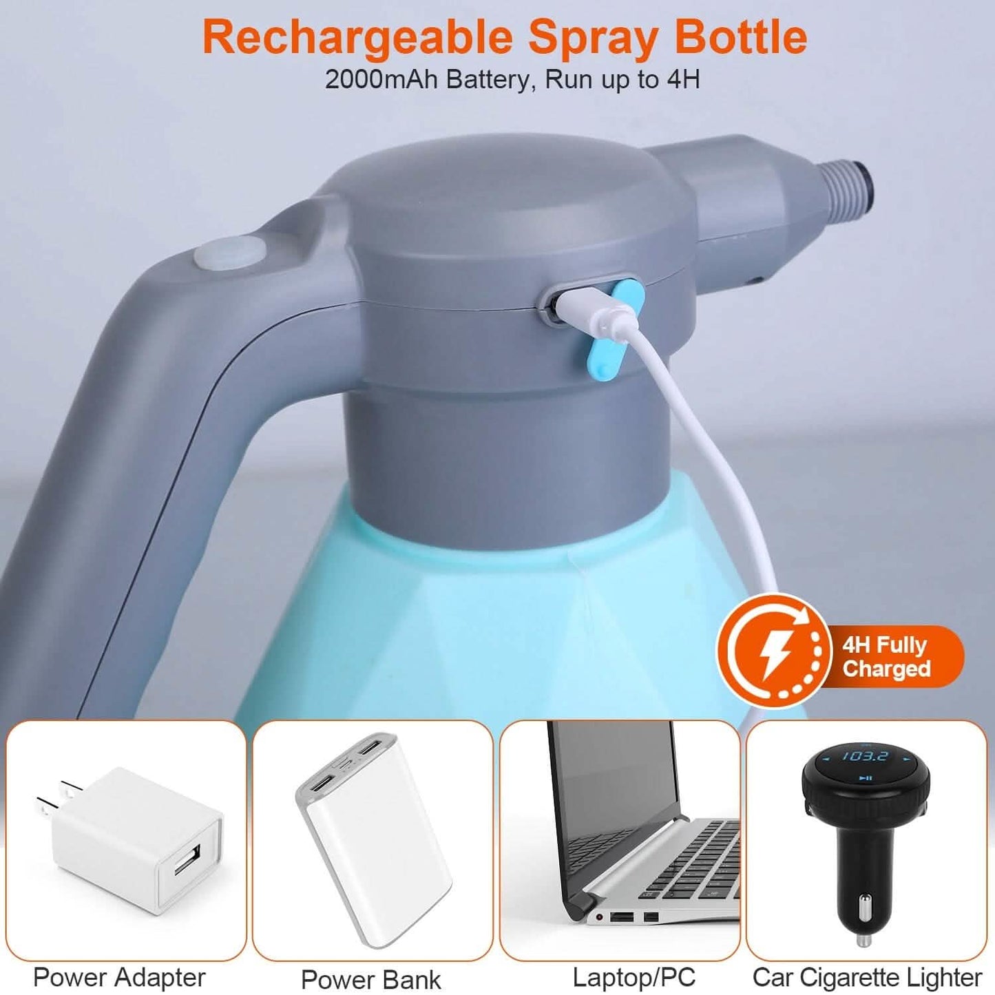 Rechargeable Handheld Automatic Electric Spray Bottle DailySale