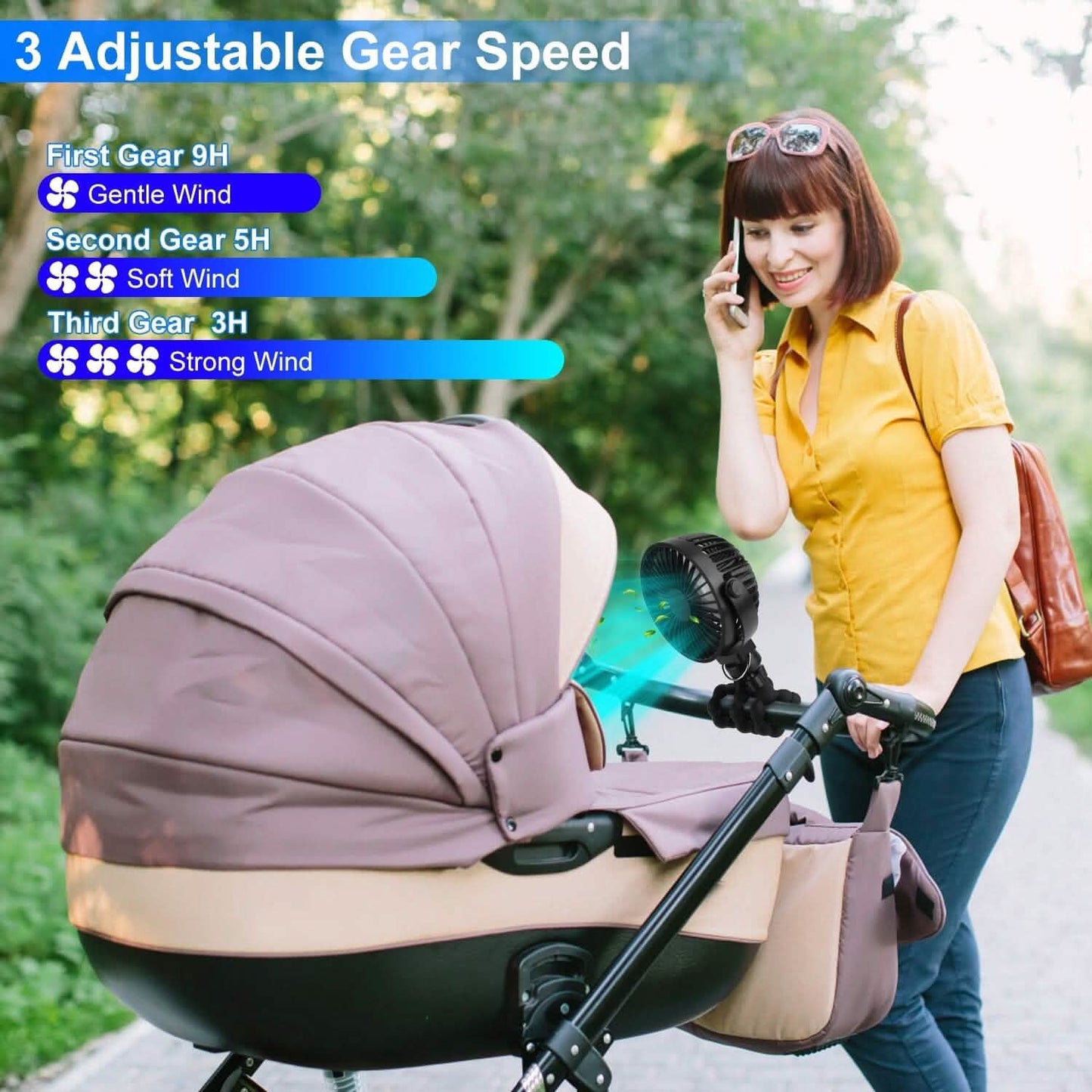 Rechargeable Handheld Fan with Flexible Tripod DailySale