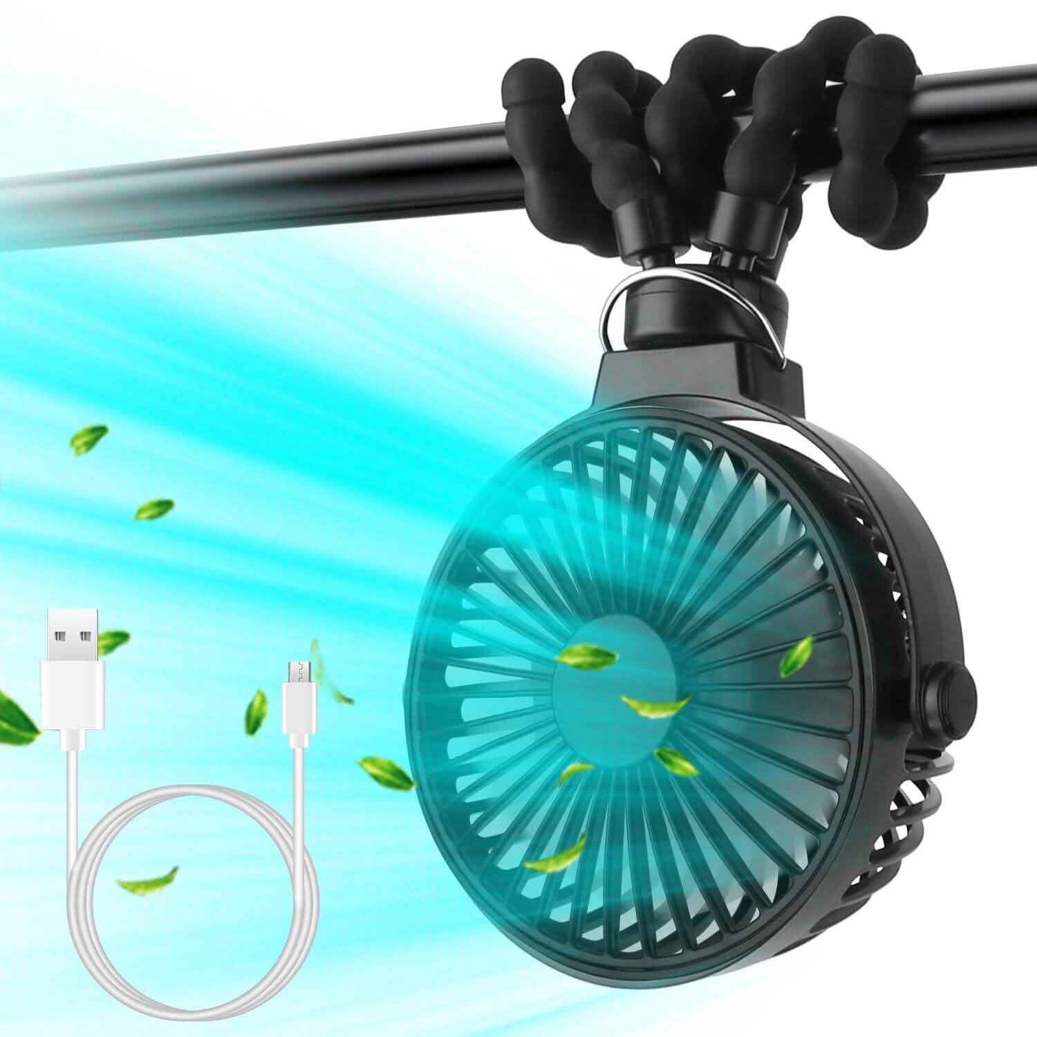 Rechargeable Handheld Fan with Flexible Tripod DailySale