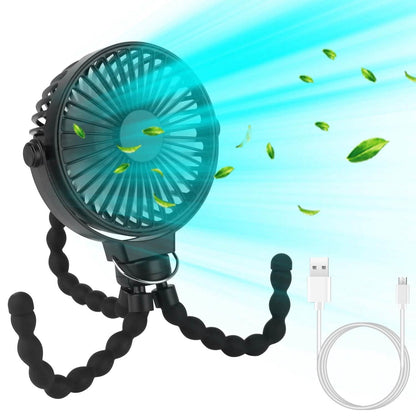 Rechargeable Handheld Fan with Flexible Tripod DailySale