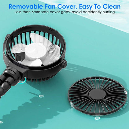 Rechargeable Handheld Fan with Flexible Tripod DailySale
