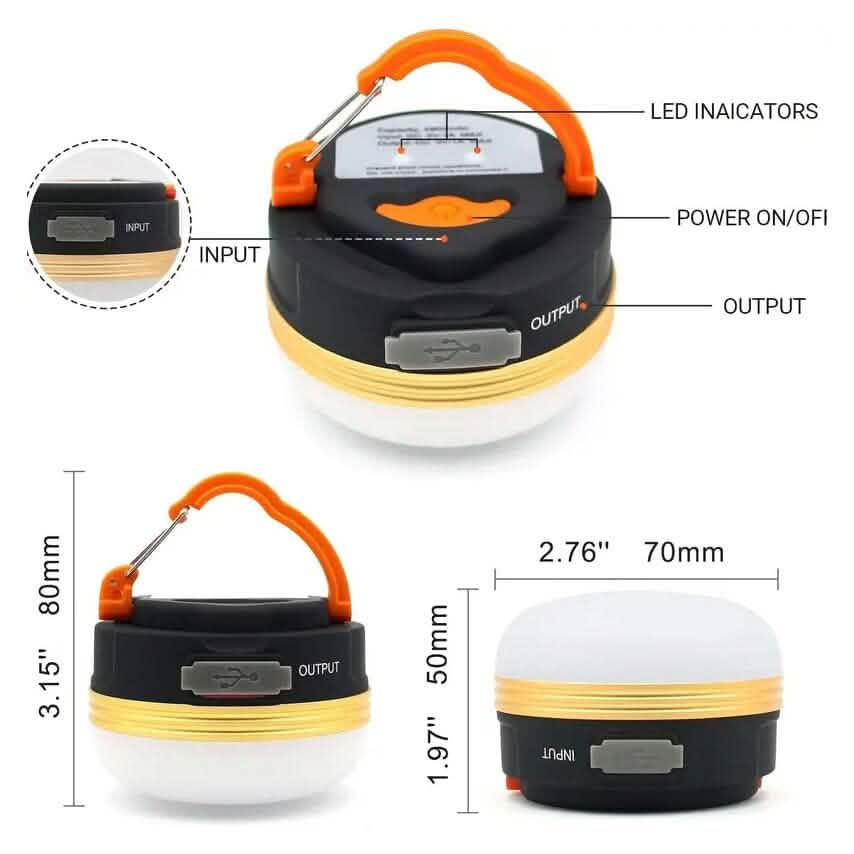 Rechargeable LED Camping Lantern with Magnet Base DailySale