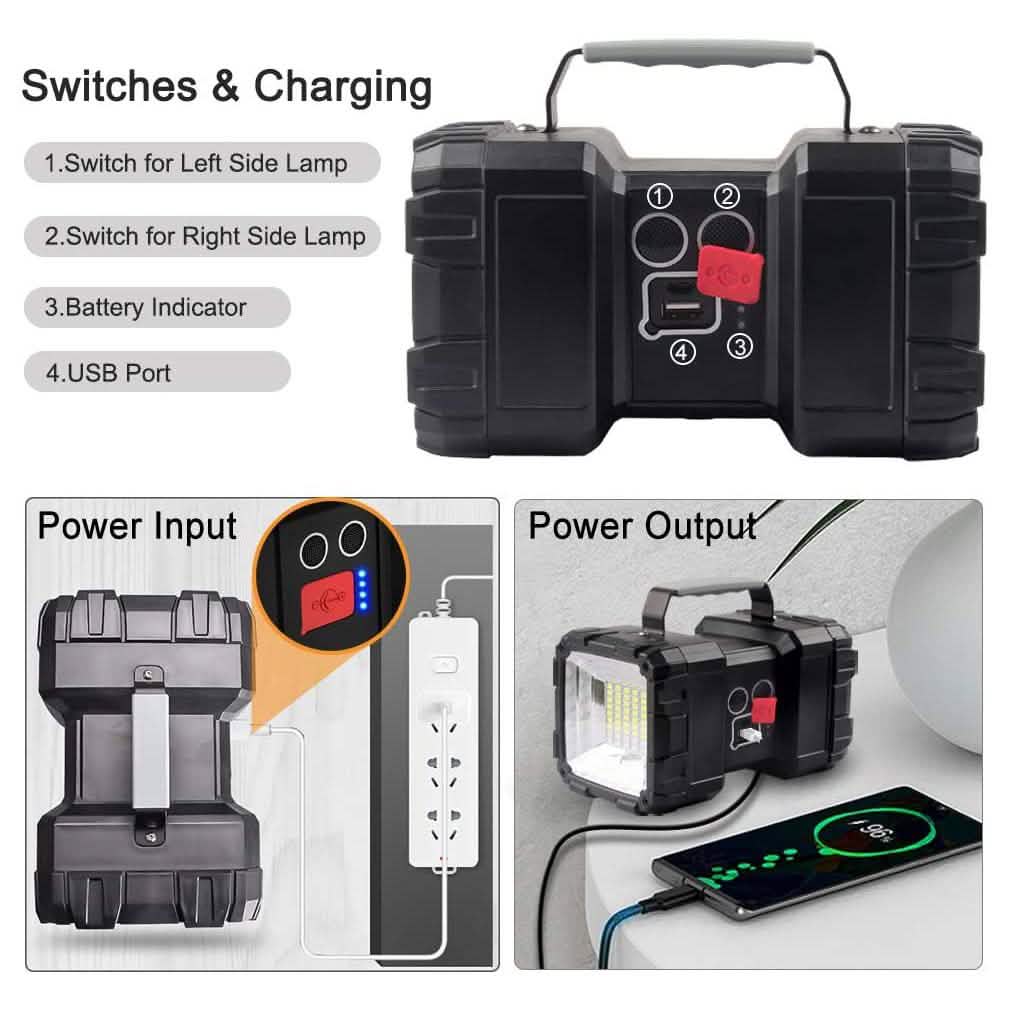 Rechargeable LED Spotlight Flashlight DailySale