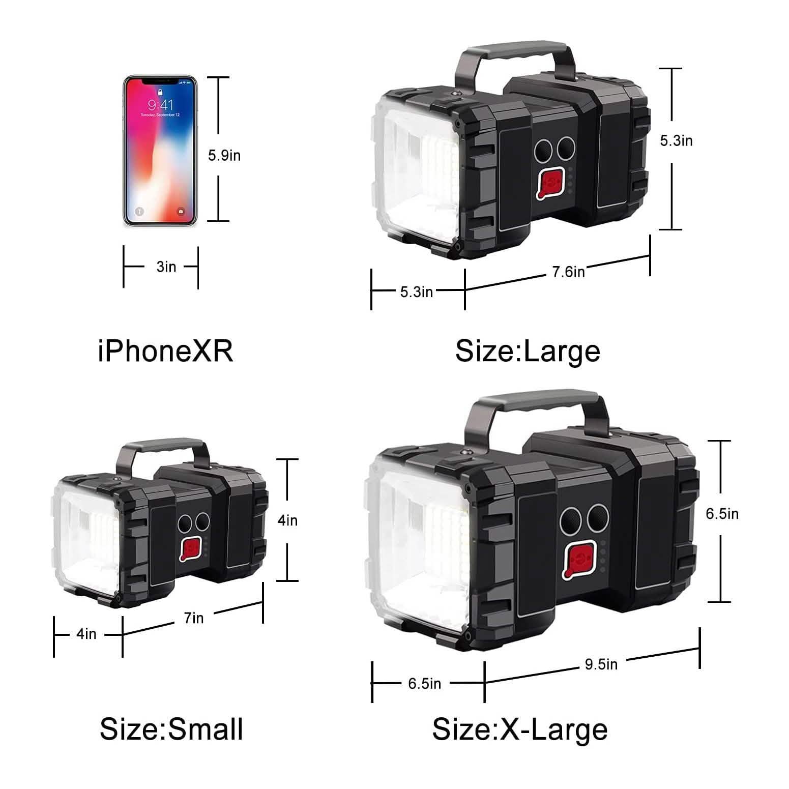 Rechargeable LED Spotlight Flashlight DailySale