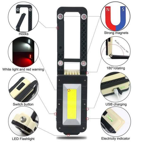 Rechargeable Magnetic Folding LED Outdoor Light DailySale