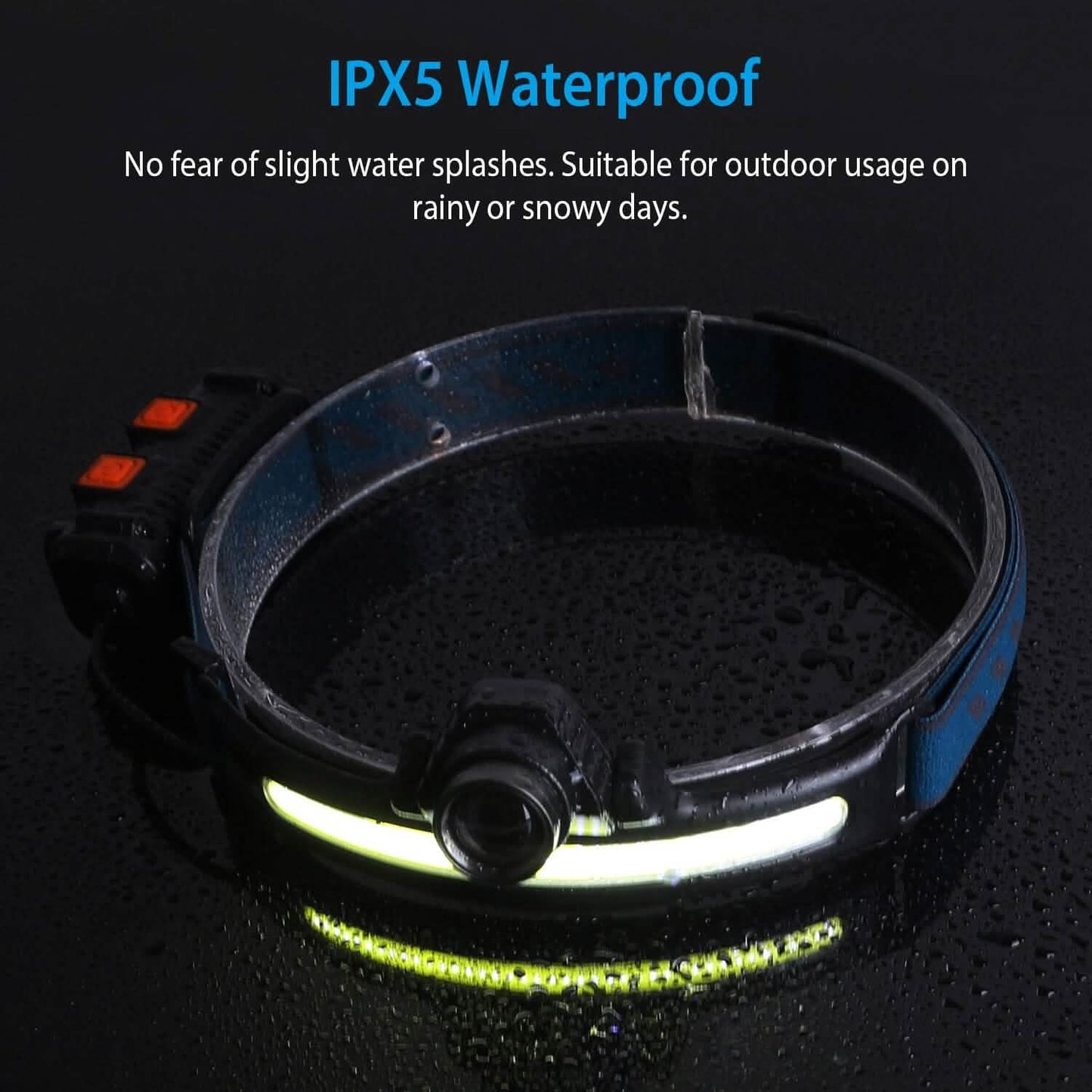Rechargeable Motion Sensor Head Lamp 6 Light Modes DailySale