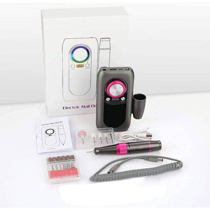 Rechargeable Nail Drill Kit with 2000mAh Phone Power Bank DailySale