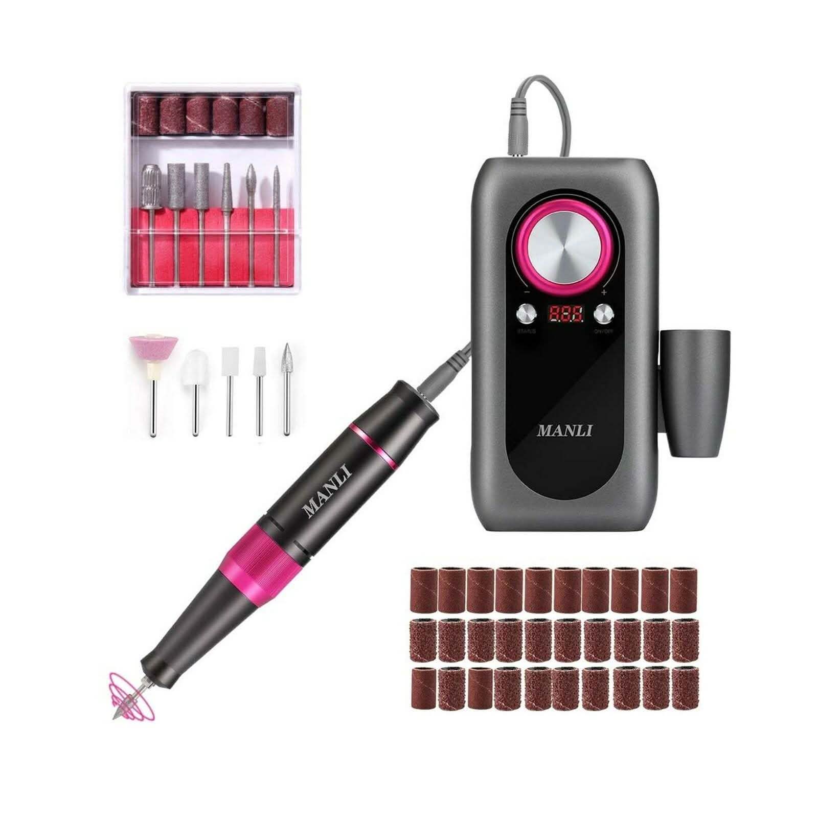 Rechargeable Nail Drill Kit with 2000mAh Phone Power Bank DailySale