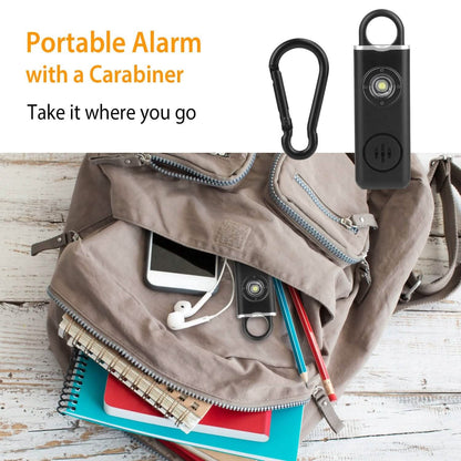 Rechargeable Personal Safety Alarm with Strobe Light DailySale
