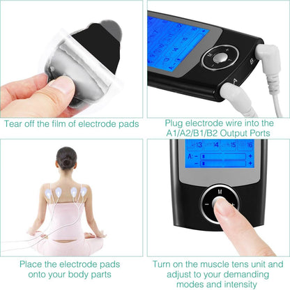 Rechargeable Tens Unit Machine Impulse Massager DailySale