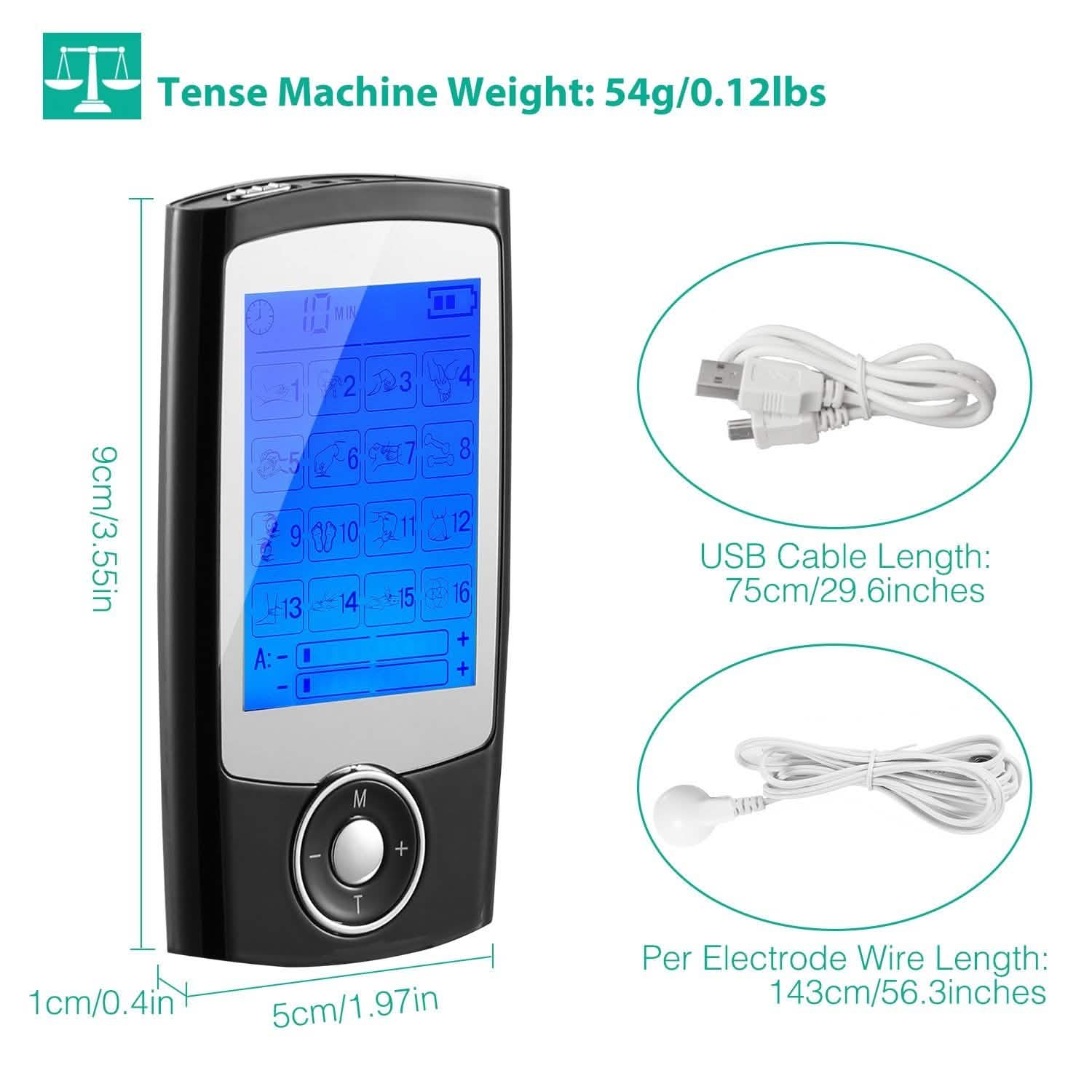 Rechargeable Tens Unit Machine Impulse Massager DailySale