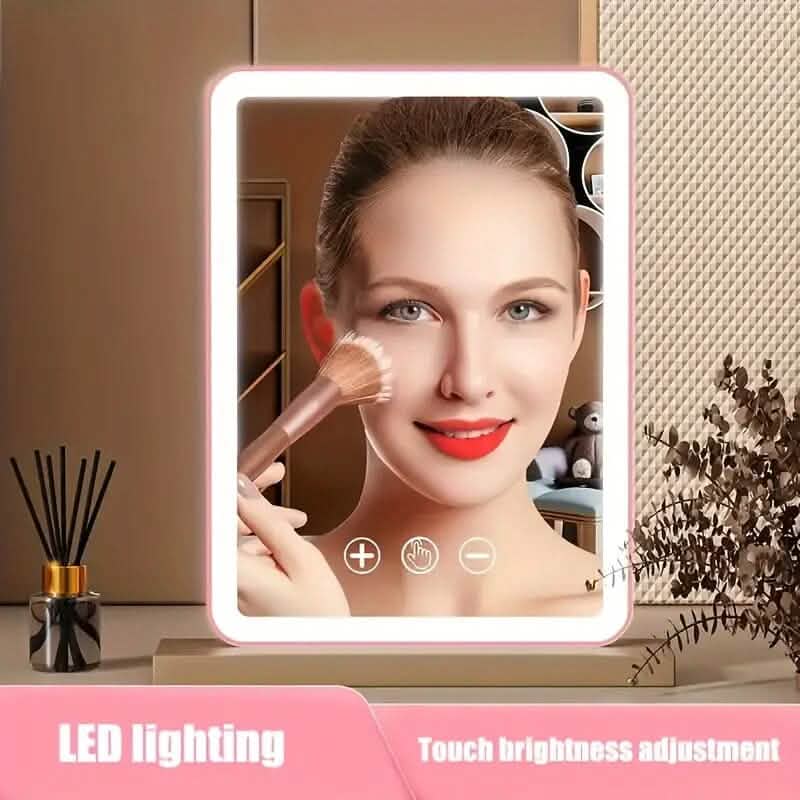 Rechargeable Travel Makeup Mirror with Led Lights DailySale