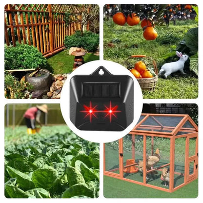 Red LED Light Waterproof Predator Repellent for Gardens DailySale