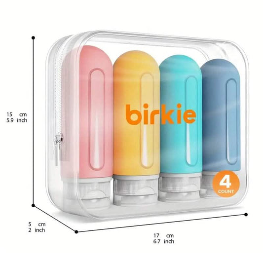 Refillable Silicone Travel Bottles for Toiletries DailySale