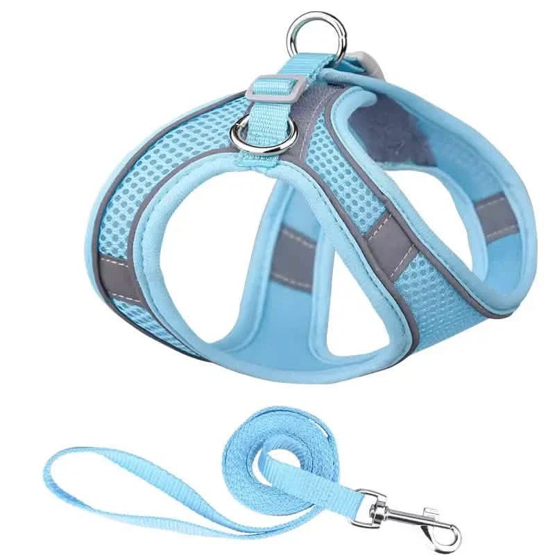 Reflective Dogs Harness with Leash Adjustable Harness Vest Breathable Collars DailySale