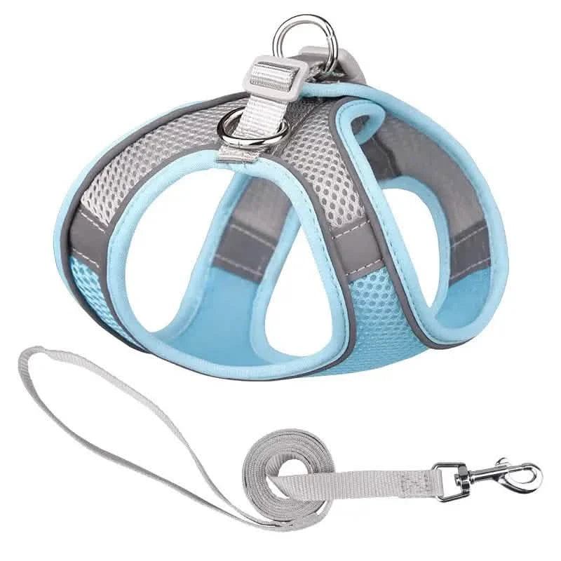Reflective Dogs Harness with Leash Adjustable Harness Vest Breathable Collars DailySale