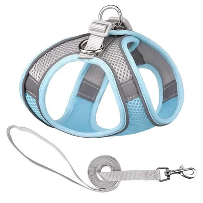 Reflective Dogs Harness with Leash Adjustable Harness Vest Breathable Collars DailySale