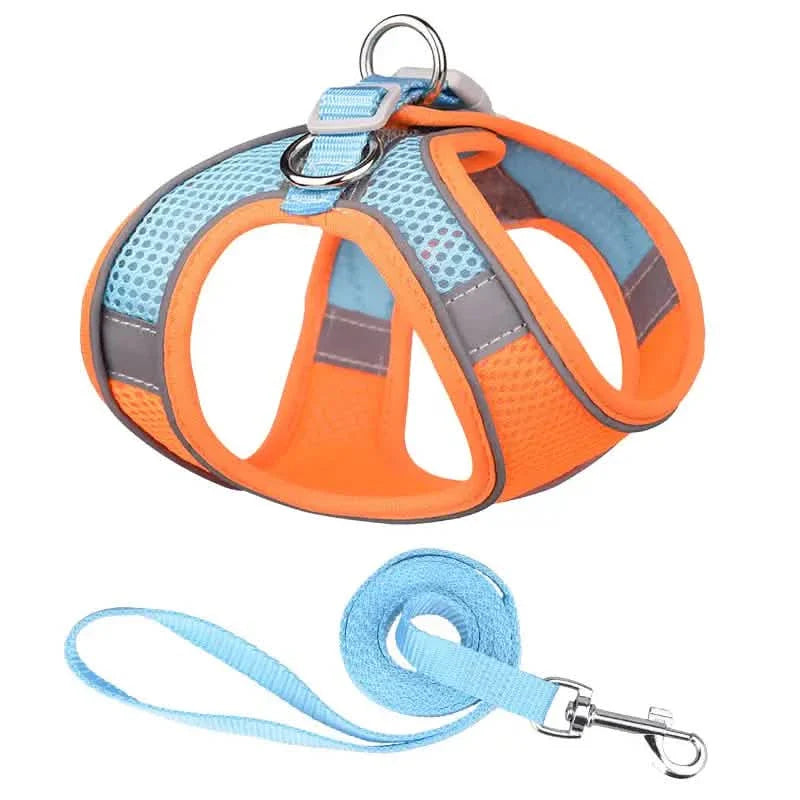 Reflective Dogs Harness with Leash Adjustable Harness Vest Breathable Collars DailySale