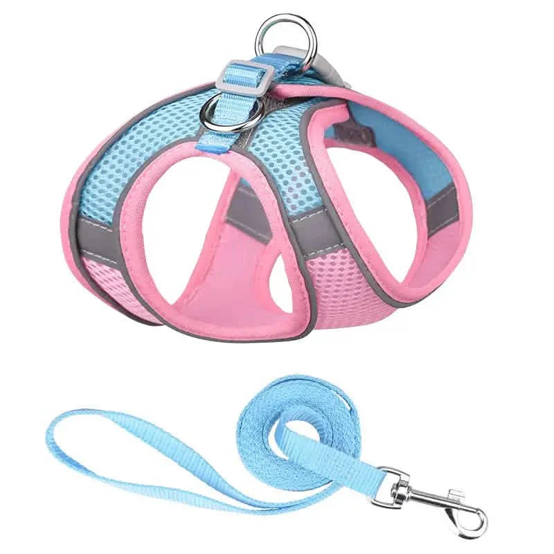 Reflective Dogs Harness with Leash Adjustable Harness Vest Breathable Collars DailySale
