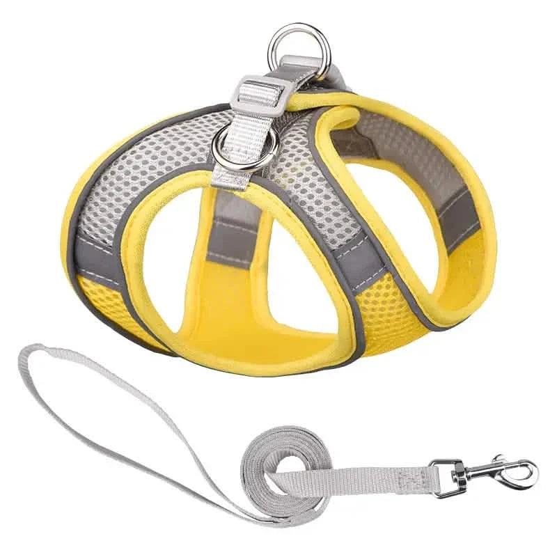 Reflective Dogs Harness with Leash Adjustable Harness Vest Breathable Collars DailySale