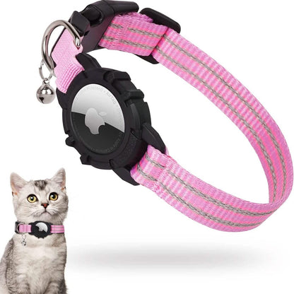 Reflective GPS Cat Collar with AirTag Holder and Bell DailySale