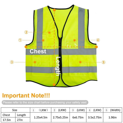 Reflective Safety Vest High Visible Waistcoat DailySale