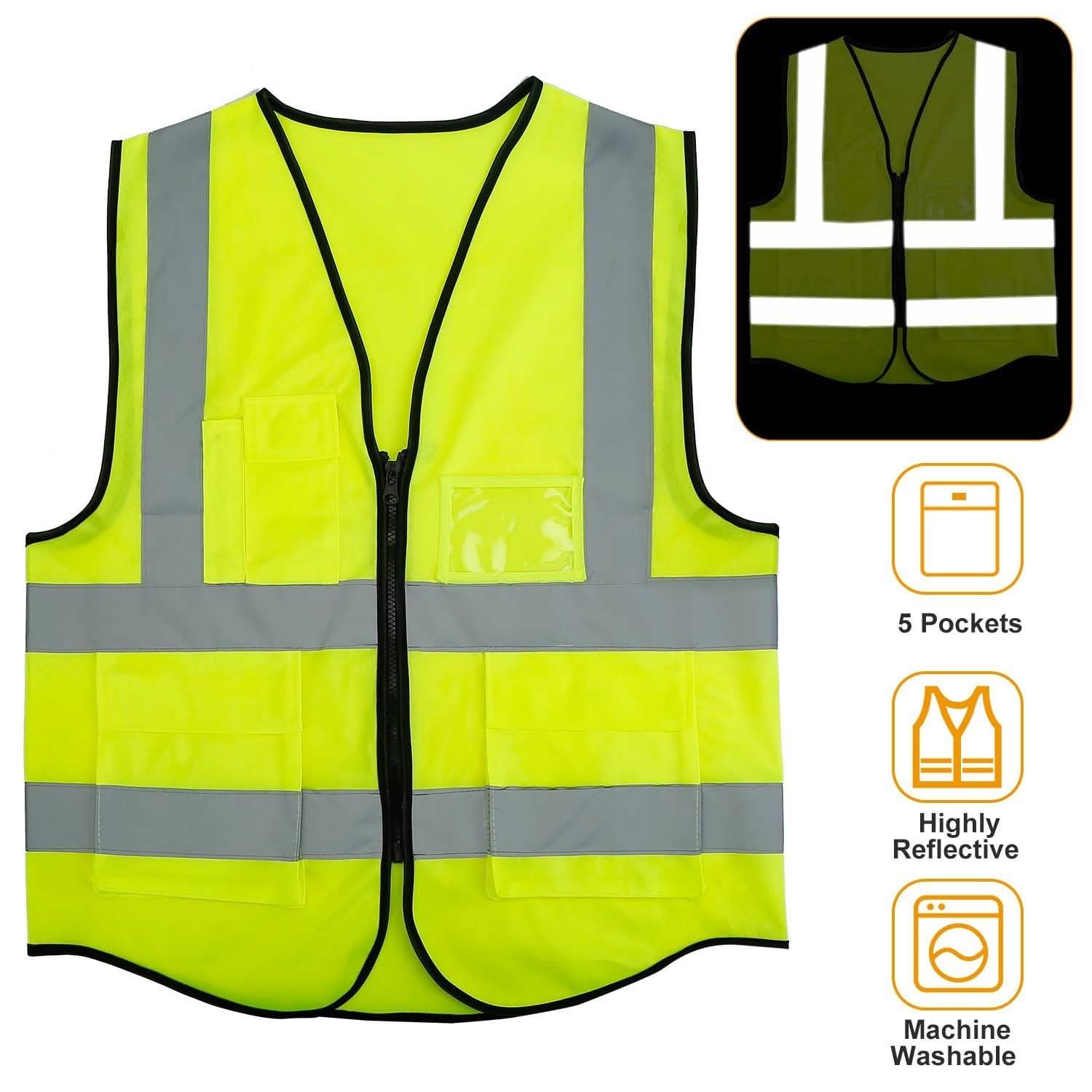 Reflective Safety Vest High Visible Waistcoat DailySale