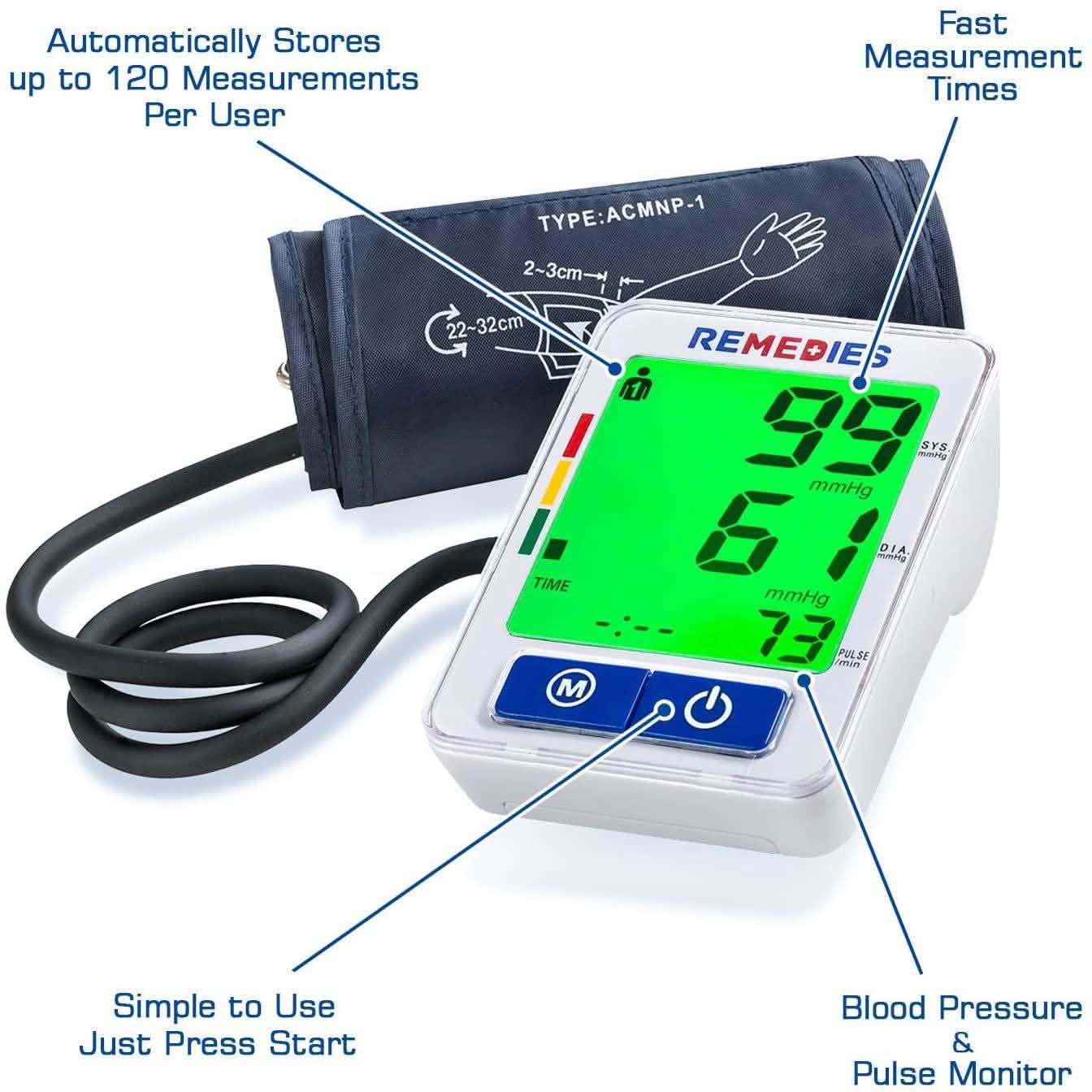 Remedies Automatic Blood Pressure Monitor DailySale