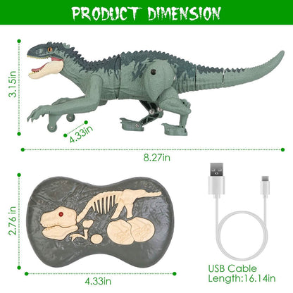 Remote Control Dinosaur with 3D Eye Roaring Sounds for 3-12 Years Old DailySale